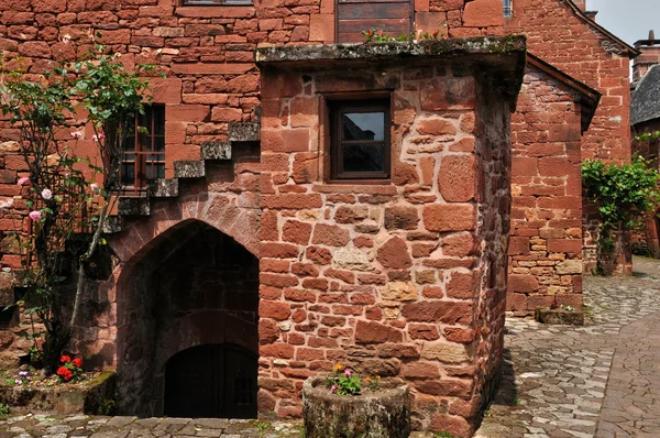 França, pitoresca aldeia de Collonges — Fotografia de Stock