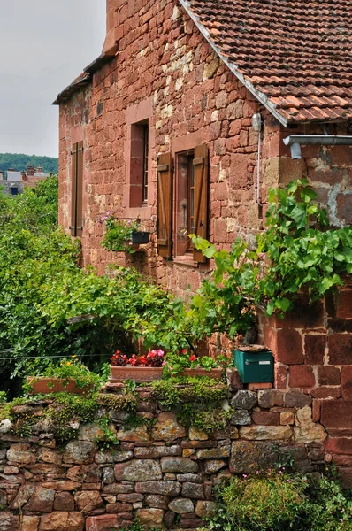 França, pitoresca aldeia de Collonges — Fotografia de Stock