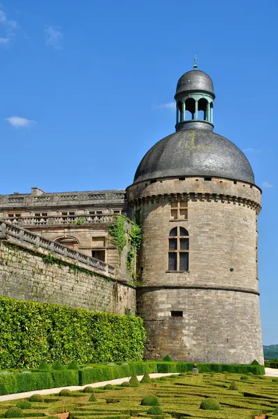 France, castle of Hautefort in Dordogne — Stock Photo, Image