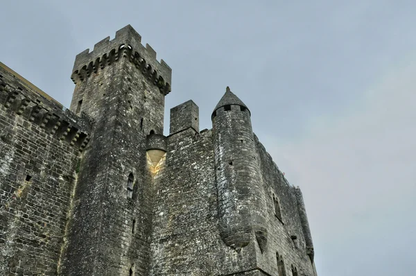 Francia, castillo de mediana edad de Beynac en Dordoña — Foto de Stock