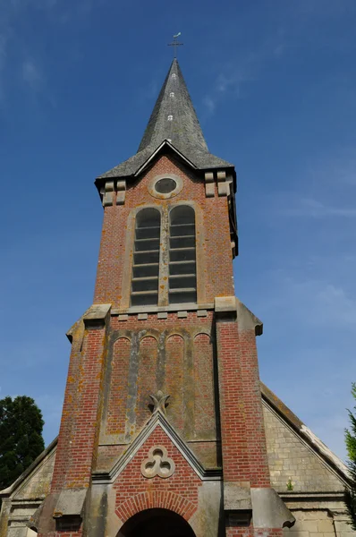 Kyrkan av beuvron en auge kyrkan i Normandie — Stockfoto