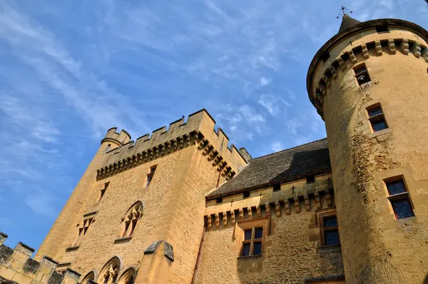 Francja, malowniczego zamku puymartin w dordogne — Zdjęcie stockowe