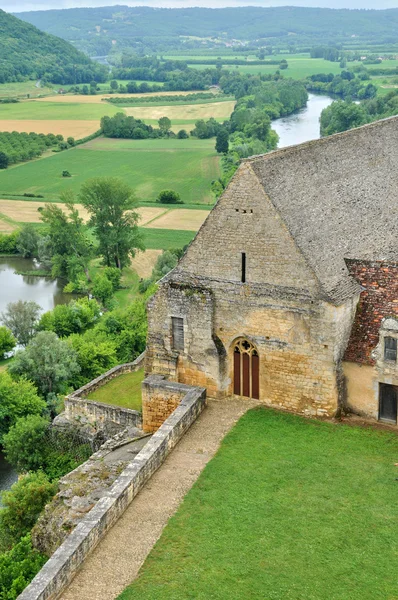 Frankrijk, middelbare leeftijd kasteel van beynac in dordogne — Stockfoto