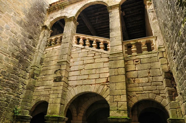 França, castelo de Beynac na Idade Média em Dordonha — Fotografia de Stock