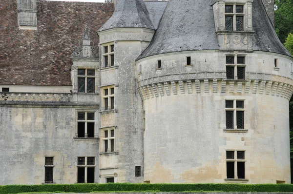 Périgord, malebný hrad fayrac v dordogne — Stock fotografie