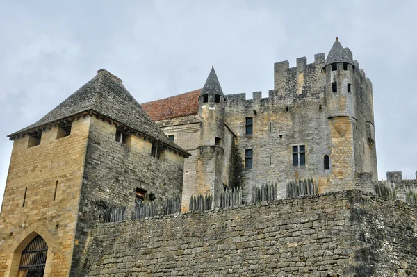 France, château moyen de Beynac en Dordogne — Photo