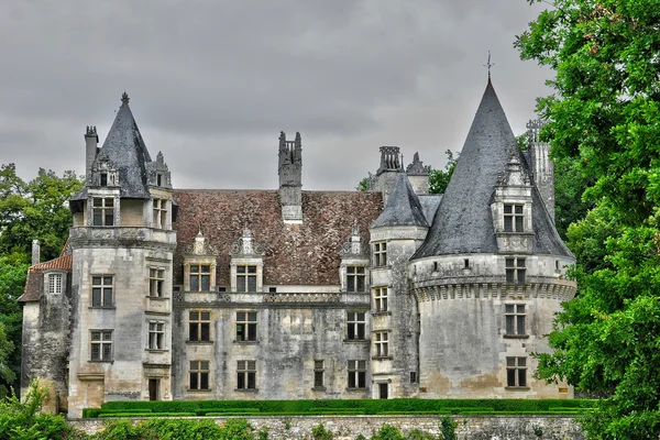 Perigord, pittoreska slottet av fayrac i dordogne — Stockfoto