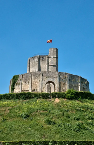 France, historical castle of Gisors in Normandie — Stock Photo, Image