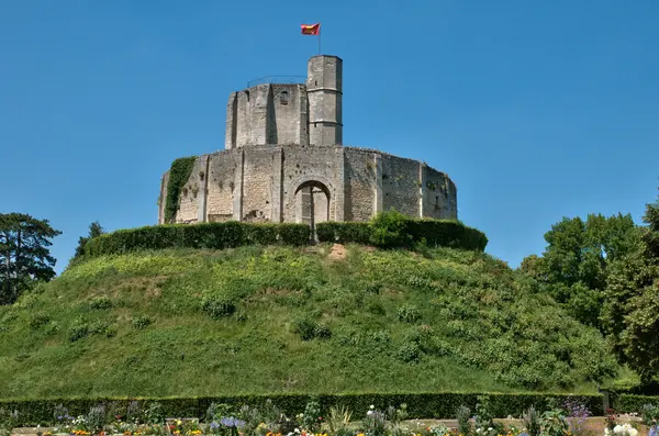 Francia, castello storico di Gisors in Normandia — Foto Stock