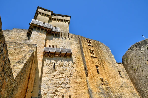 Francia, pintoresco castillo de Castelnaud en Dordoña — Foto de Stock