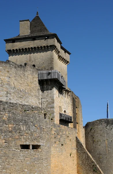 Perigord, malowniczego zamku castelnaud w dordogne — Zdjęcie stockowe