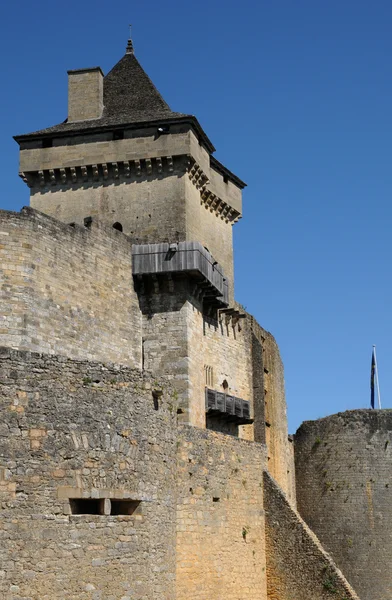 Perigord, the picturesque castle of Castelnaud in Dordogne — Stock Photo, Image