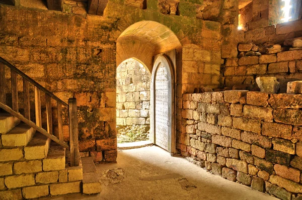 France, picturesque castle of Commarque in Dordogne — Stock Photo, Image