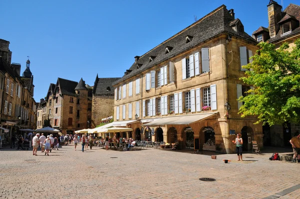 Francja, malowniczego miasta sarlat la Caneda czarnego w dordogne — Zdjęcie stockowe