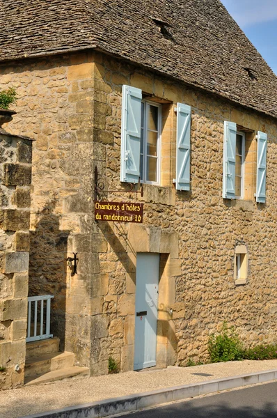 法国的圣热涅斯多尔多涅省风景如画的村庄里 — 图库照片