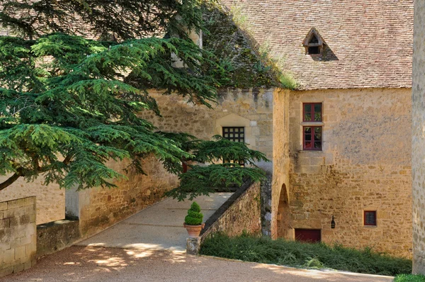 Francia, pittoresco castello di Fenelon in Dordogna — Foto Stock