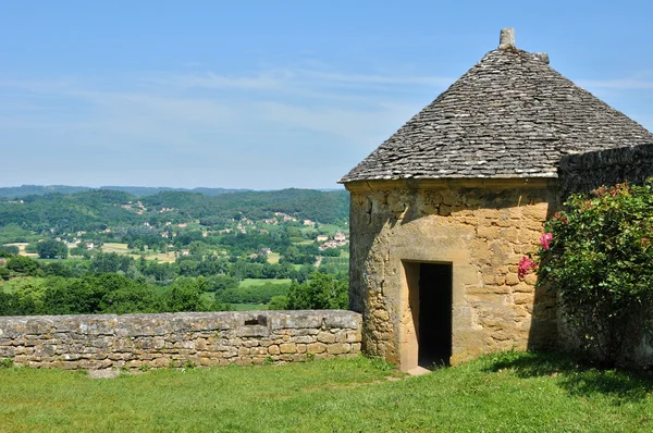 France, picturesque castle of Fenelon in Dordogne — Stock Photo, Image