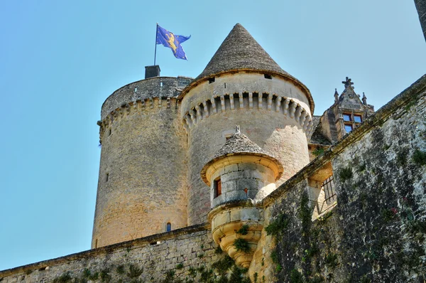 Frankreich, malerisches schloss fenelon in dordogne — Stockfoto