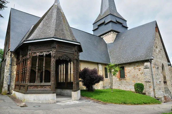 Francia, iglesia de Ry en Seine Maritime — Foto de Stock