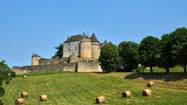 Frankrike, pittoreska slott av fenelon i dordogne Royaltyfria Stockfoton