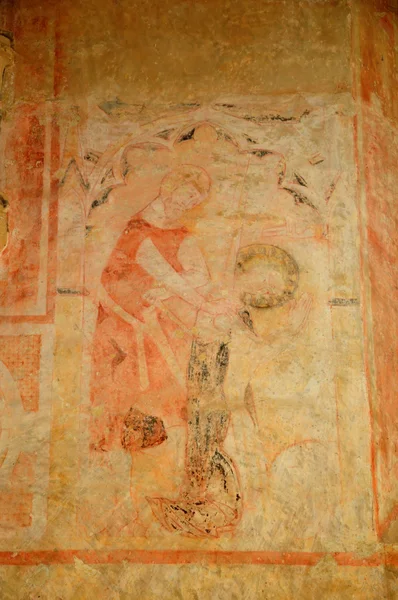 Perigord, Cheylat capilla de San Genios en Dordoña — Foto de Stock