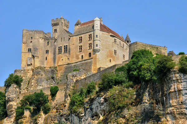 Frankrijk, middelbare leeftijd kasteel van beynac in dordogne — Stockfoto
