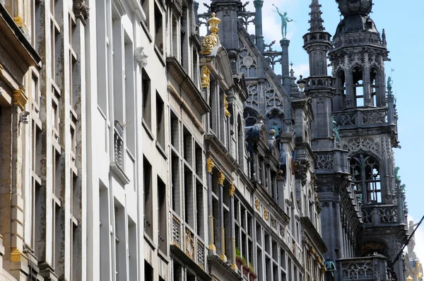 Pittoresca Grand Place di Bruxelles in Belgio — Foto Stock