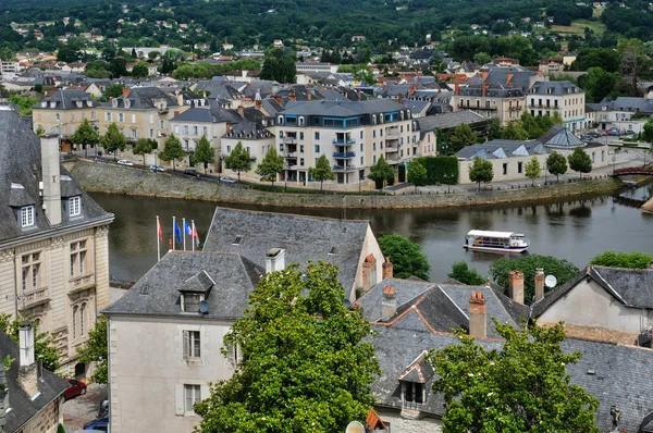 Francia, città di Terrasson Lavilledieu in Dordogna — Foto Stock