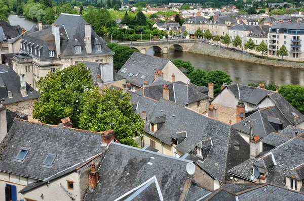 Frankrijk, stad van terrasson-lavilledieu in dordogne — Stockfoto