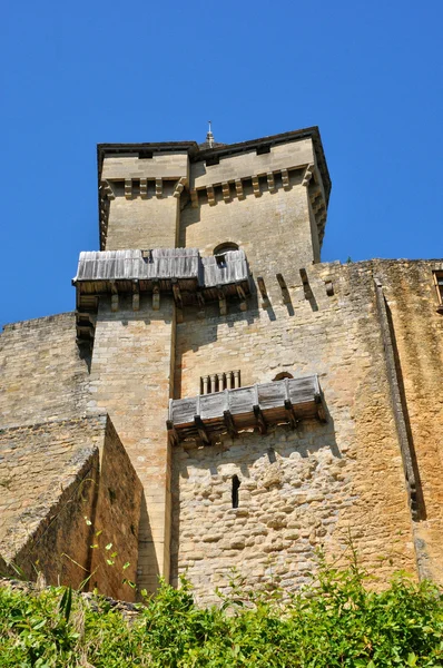 Pintoresco castillo de Castelnaud en Dordoña — Foto de Stock