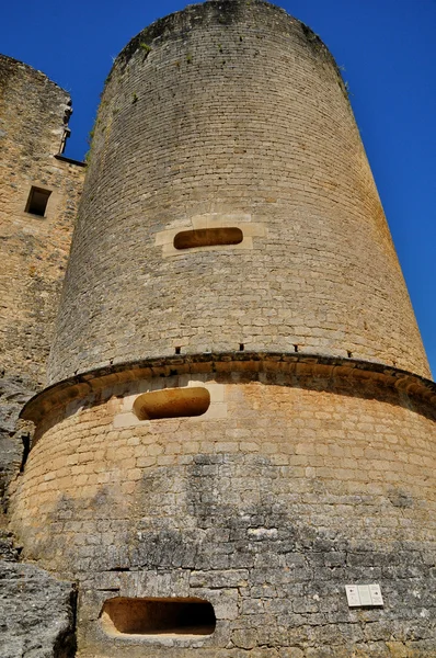 Мальовничий замок Кастельно в Дордонь — стокове фото