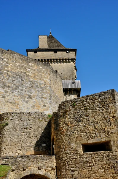 Pintoresco castillo de Castelnaud en Dordoña — Foto de Stock