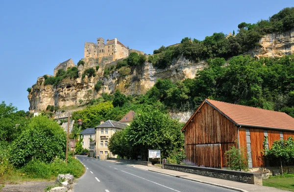 Frankreich, mittelalterliche burg von beynac in dordogne — Stockfoto