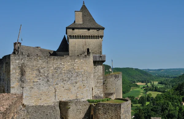Pintoresco castillo de Castelnaud en Dordoña — Foto de Stock