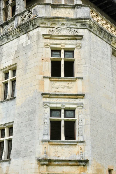 France, château renaissance de Puyguilhem en Dordogne — Photo