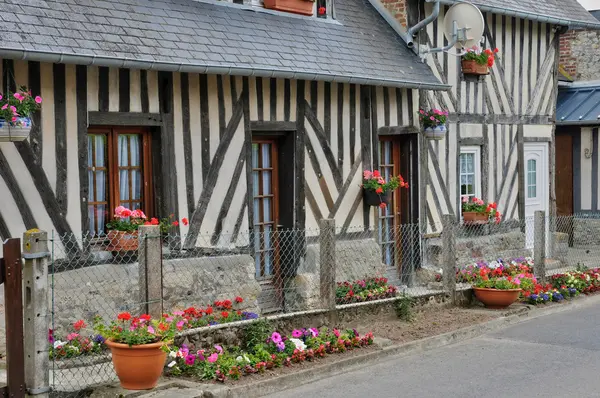 Francia, villaggio di Tourgeville in Normandia — Foto Stock