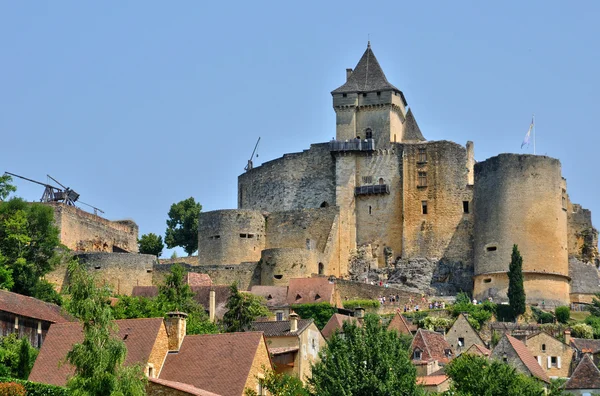 France, picturesque castle of Castelnaud in Dordogne — Stock Photo, Image