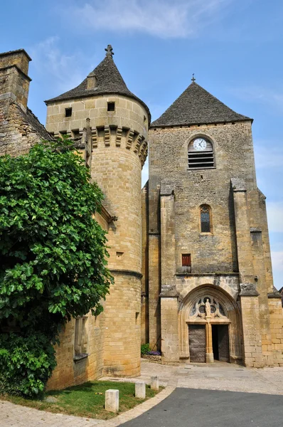 Francie, malebné vesnici saint Džinové v dordogne — Stock fotografie