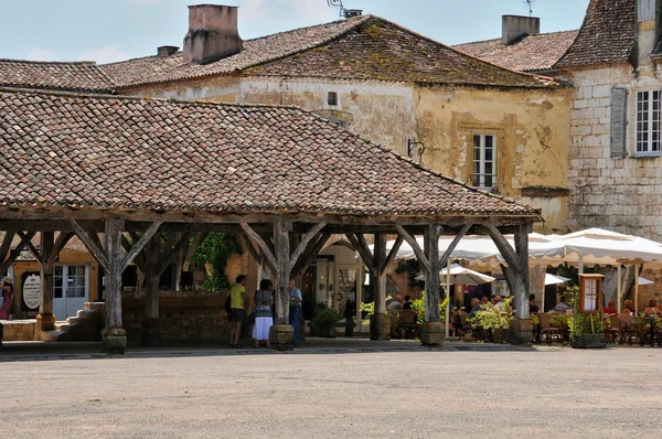 França, aldeia de Monpazier em Perigord — Fotografia de Stock