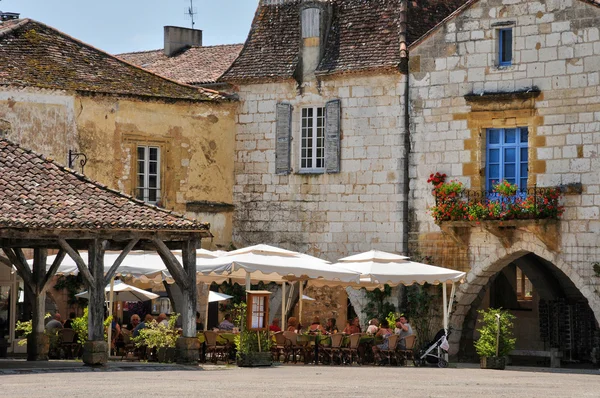 Frankrike, byn monpazier i perigord — Stockfoto