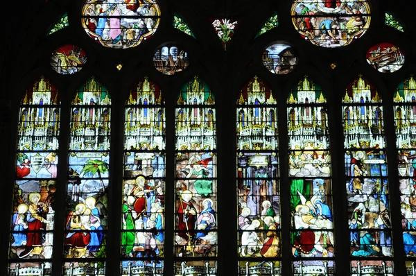 Francia, Villers sur Mer chiesa in Normandia — Foto Stock