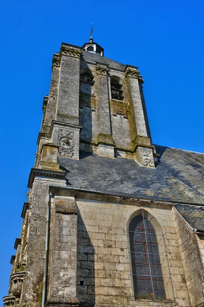Francie, historický kostel belleme do normandie — Stock fotografie
