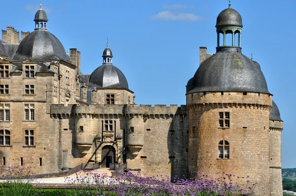 Francia, castello di Hautefort in Dordogna — Foto Stock