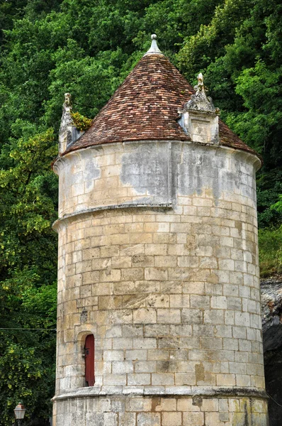 Francie, malebné město brantome — Stock fotografie