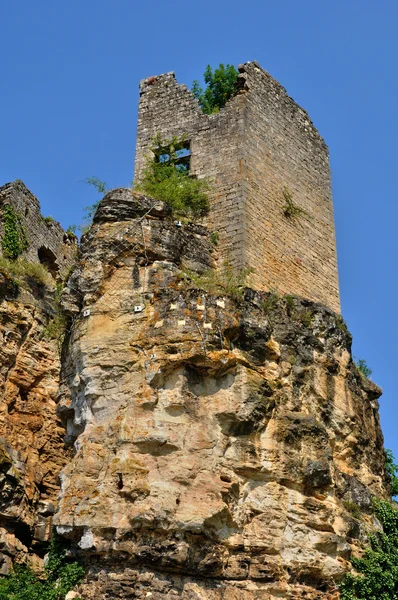 Frankrike, pittoreska slottet av cuzorn i lot et garonne — Stockfoto