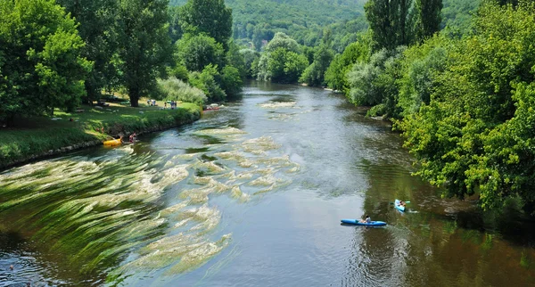 France Vezere river in Tursac — Stock Photo, Image