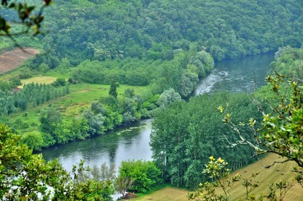 França, pitoresco vale Dordogne em Perigord — Fotografia de Stock