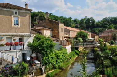 France, picturesque village of Cuzorn clipart
