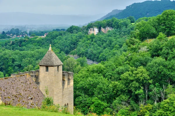 Γαλλία, μεσαιωνικό κάστρο της beynac σε dordogne — Φωτογραφία Αρχείου