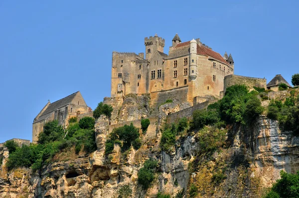 Frankrijk, middelbare leeftijd kasteel van beynac in dordogne — Stockfoto